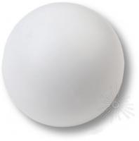 Ручка кнопка, выполнена в форме шара, цвет белый матовый 445BL1 фото, цена 415 руб.