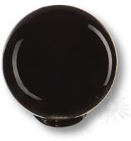 Ручка кнопка, выполнена в форме шара, цвет черный глянцевый 626NE фото, цена 130 руб.