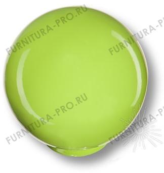 Ручка кнопка, выполнена в форме шара, цвет фисташковый глянцевый 626PI1 фото, цена 160 руб.