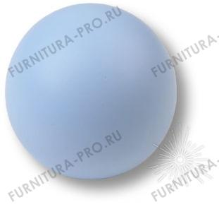 Ручка кнопка, выполнена в форме шара, цвет голубой матовый 445AZ2 фото, цена 310 руб.