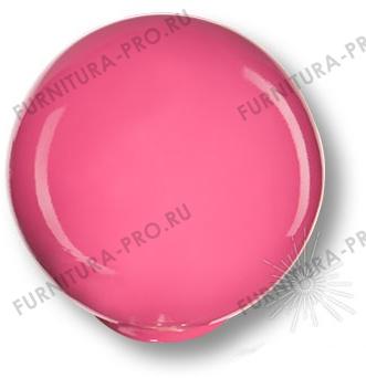 Ручка кнопка, выполнена в форме шара, цвет малиновый глянцевый 626MG1 фото, цена 160 руб.