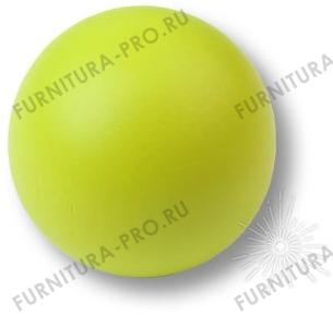 Ручка кнопка, выполнена в форме шара, цвет салатовый матовый 445VE2 фото, цена 310 руб.