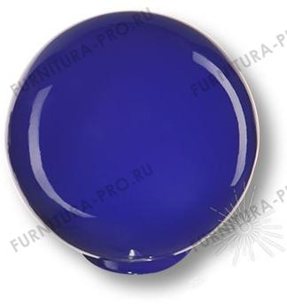 Ручка кнопка, выполнена в форме шара, цвет синий глянцевый 626AZ1 фото, цена 160 руб.