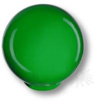 Ручка кнопка, выполнена в форме шара, цвет зеленый глянцевый 626VE1 фото, цена 145 руб.
