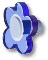 Ручка-кнопка, выполненная в форме цветка с пятью лепестками, цвет голубой 698AZX фото, цена 1 040 руб.