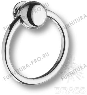 Ручка кольцо латунь, модерн глянцевый хром 07106-005-2 фото, цена 3 960 руб.