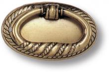 Ручка кольцо на подложке, античная бронза 02.0219.B фото, цена 175 руб.