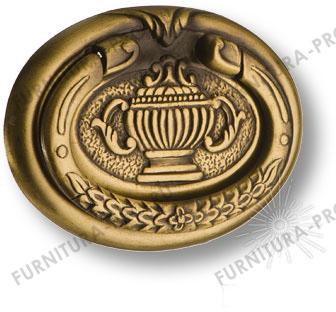 Ручка кольцо на подложке, античная бронза 2490.0085.R.001 фото, цена 570 руб.