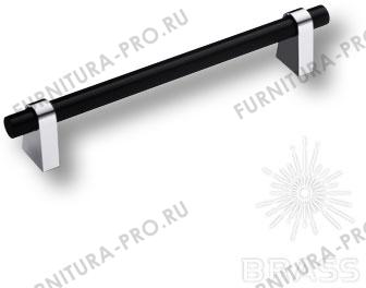 Ручка рейлинг модерн, глянцевый хром/чёрный 160 мм 8951 0160 CR-AL6 фото, цена 1 330 руб.