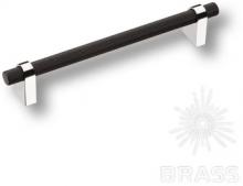 Ручка рейлинг модерн, глянцевый хром/чёрный 160 мм 8952 0160 CR-AL6 фото, цена 1 300 руб.