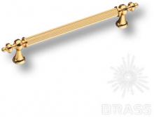 Ручка рейлинг модерн, ребристая, глянцевое золото 160 мм 1670-60-160-053 фото, цена 1 015 руб.