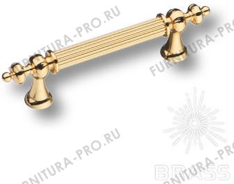 Ручка рейлинг модерн, ребристая, глянцевое золото 96 мм 1670-60-96-053 фото, цена 925 руб.
