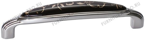 Ручка-скоба 128мм, отделка хром глянец + керамика M55X.07.D2.MCRG фото, цена 1 300 руб.