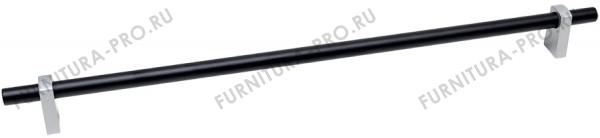 Ручка-скоба 320мм, отделка черный + хром матовый 8.1150.0320.42-0252 фото, цена 1 340 руб.