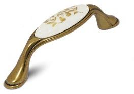 Ручка-скоба 96мм бронза Орваль/керамика золотые узоры WMN.771.096.00A8 фото, цена 1 115 руб.