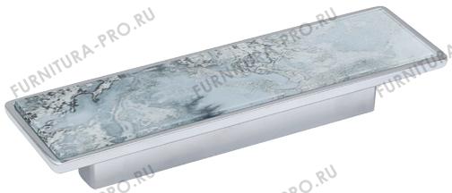 Ручка-скоба 96мм, отделка хром глянец + стекло CC96xL150xw44V2 фото, цена 1 460 руб.