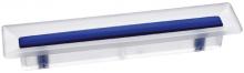 Ручка-скоба 96мм, отделка транспарент матовый + синий 8.1069.0096.94-0473 фото, цена 475 руб.