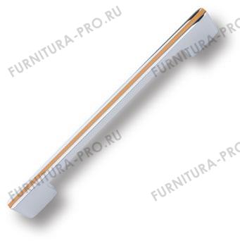 Ручка скоба, глянцевый хром с бежевой вставкой 160 мм 182160MP02PL18 фото, цена 1 125 руб.