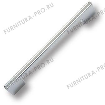 Ручка скоба, глянцевый хром с серой вставкой 160 мм 182160MP02PL05 фото, цена 1 125 руб.