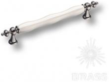 Ручка скоба керамика с металлом, перламутровый/графит 160 мм 1670-70-160-L PEARL фото, цена 1 850 руб.