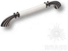 Ручка скоба керамика с металлом, перламутровый/графит 160 мм 1960-70-160-L PEARL фото, цена 1 980 руб.