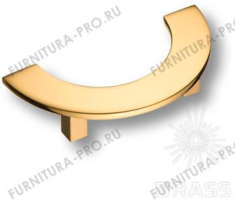 Ручка скоба латунь, глянцевое золото 64 мм 07620-003-R11-64 фото, цена 6 350 руб.