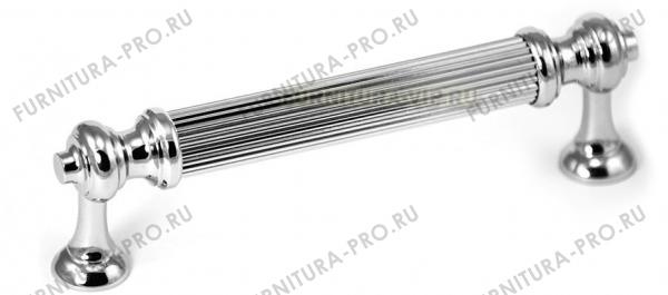 Ручка скоба латунь, глянцевый хром 96 мм 2512-005-96 фото, цена 3 300 руб.