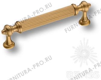 Ручка скоба,латунь, современная классика, сатинированное золото 96 мм 2512-007-96 фото, цена 3 300 руб.