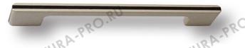 Ручка скоба, матовый никель с коричневой вставкой 160 мм 182160MP04PL15 фото, цена 1 125 руб.