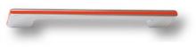 Ручка-скоба модерн, глянцевый хром с оранжевой вставкой 160 мм 182160MP02PL09 фото, цена 1 125 руб.