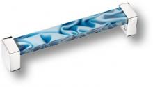 Ручка скоба, пластик голубой 128 мм 672AZX фото, цена 1 975 руб.