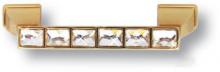 Ручка скоба с кристаллами Swarovski, глянцевое золото 24K 15.139.96.SWA.19 фото, цена 3 455 руб.