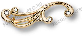 Ручка скоба с кристаллами Swarovski, глянцевое золото 24K (левая) 15.215.128 SWA 19 left фото, цена 1 890 руб.