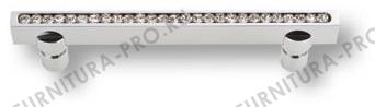 Ручка скоба с кристаллами Swarovski, глянцевый хром 2575-005-96 фото, цена 4 130 руб.
