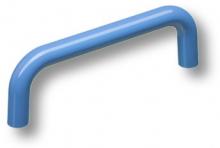 Ручка скоба, цвет голубой глянцевый 96 мм 627AZM фото, цена 200 руб.