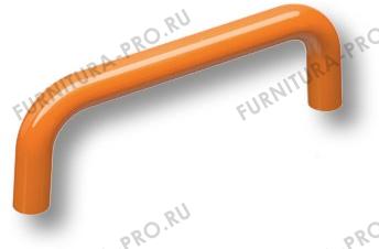 Ручка скоба, цвет оранжевый глянцевый 96 мм 627NA фото, цена 200 руб.