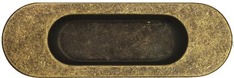 Ручка врезная 110мм, отделка бронза античная 3922-831 фото, цена 710 руб.