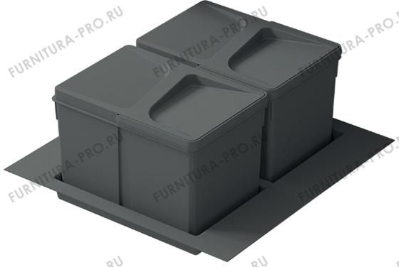 Система хранения в базу 500, H.216мм (ведра: 2х12л), цвет темно-серый