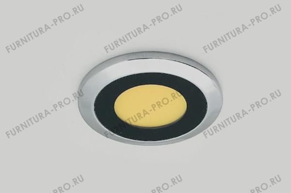 Светильник LED Abisso, 3W/350мА, 3000K, отделка хром глянец/черный
