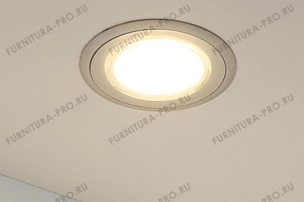 Светильник LED Camomilla, 3W/350мА, 3000K, отделка алюминий/белый HW.004.018 фото, цена 1 420 руб.