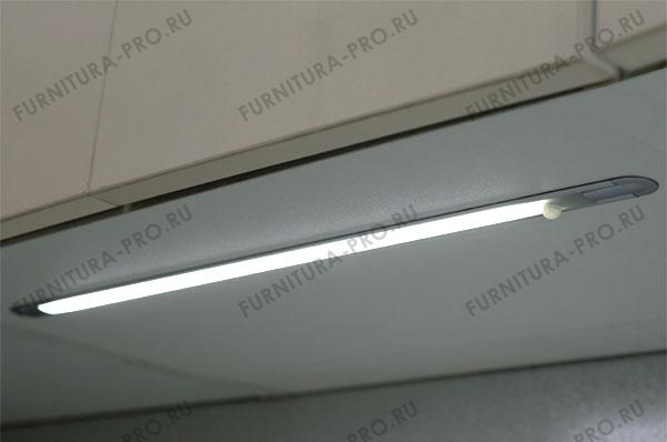 Светильник LED Fondo Motion, 1000 мм, 6.4W, 6000K, отделка алюминий HW.005.013 фото, цена 2 430 руб.