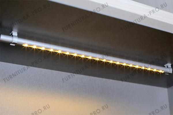 Светильник LED Profile Tube, 1.68W, 6000K, отделка алюминий HW.004.015 фото, цена 830 руб.