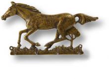 Вешалка для одежды "Лошадь",античная латунь 131093 фото, цена 3 705 руб.