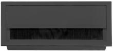 Заглушка кабель-канала, алюминиевая, черная, 160х80 мм 2113.160-BL фото, цена 730 руб.
