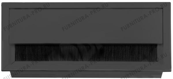 Заглушка кабель-канала, алюминиевая, черная, 160х80 мм 2113.160-BL фото, цена 1 130 руб.